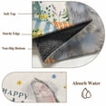 thumbnail image 6 of Round Rugs 8Ft, Happy Easter Round Area Rug Washable Indoor Throw Carpet, Spring Bunny Easter Eggs Floral Beige Burlap Large Non Slip Circle Rug for Kids Room RV Home Decor Aesthetic, 6 of 8