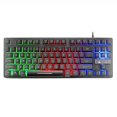 thumbnail image 1 of Teclado para juegos con cable K16 87 teclas con Led retroiluminado resistente al agua ergonómico, 1 of 4