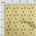 thumbnail image 2 of oneOone Cotton Jersey Beige Fabric Honey Bees With Hexagon Texture Craft Projects Decor Fabric Printed By The Yard 58 Inch Wide, 2 of 4