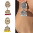 thumbnail image 1 of Pendientes Jhumka Yashi Joyería India Para Mujeres Accesorios, 1 of 5