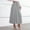 *Gray, variant on ClodeEU Women's High Waist Elastic Waist A Line Midi Skirt, Solid Color Flared Swing Skirt Black,Women's Plus XL