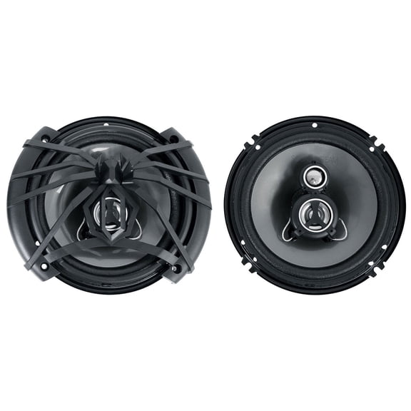 Soundstream AF.653 300-Watt 6.5 in 3-Way Car Audio Speakers, 4-Ohm, Polypropylene Cone, Mylar Midrange and Tweeter, Arachnid Series, for Car Stereo Upgrade, Pair