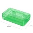 thumbnail image 3 of Small Pencil Box, Plastic Case with Hinged Lid and Snap, Portable Storage for Back to Campus Supplies, Green, 3 of 7