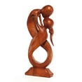 thumbnail image 4 of 12" Wooden Handmade Abstract Sculpture Statue Handcrafted "Always Yours" Gift Art Decorative Home Decor Figurine Accent Decoration Artwork Hand Carved, 4 of 6