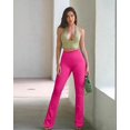 thumbnail image 1 of Pantalones de yoga deportivos informales transfronterizos europeos y americanos 2023, pantalones de entrenamiento de cintura alta acampanados, leggings, pantalones para mujer, 1 of 6