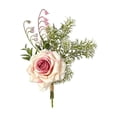thumbnail image 2 of Wzzjkit Artificial Flowers Bouquet 10.6 Inch, Silk Flowers for Home Decor, Fake Flowers Centerpiece for Living Room Dining Table Wedding Decor Gift for Women, 2 of 6