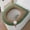 Green, variant on Toilet Seat Cover Set | Thickened Washable Knitted Polyester | Soft Handle | Fits Round U-Shaped Rectangular Seats | High Elasticity | 2 Pack | 42x38cm | Winter Warmer