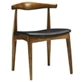 thumbnail image 3 of Modway Nouvelle 19" Fabric Dining Chairs in Black/Beige (Set of 2), 3 of 8