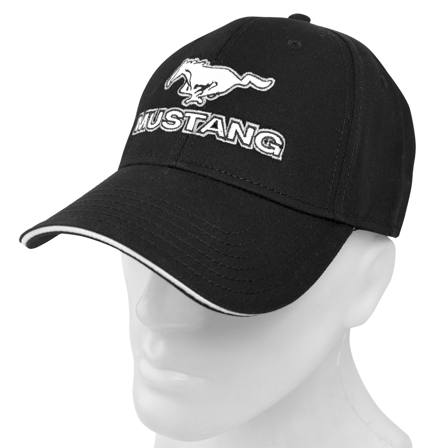 Ford Mustang Pony Black Baseball Hat