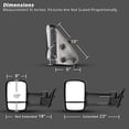 thumbnail image 3 of Spec-D Tuning Power Adjust Heated Manual Extend Towing Mirrors Compatible with 1999-2002 Chevy Silverado, GMC Sierra 1500 2500, Left + Right Pair Assembly, 3 of 7