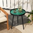 thumbnail image 4 of Costway 16" Round End Table Mid-century Modern Coffee Table with Sea Shell Decoration, 4 of 10