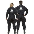 thumbnail image 3 of Waterproof Men's D9X Breathable back zip Drysuit - Black (X-Small), 3 of 6