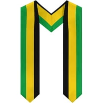 Jamaica Flag Graduation Stole Shawl Sash Honor For Study Aboard International Students