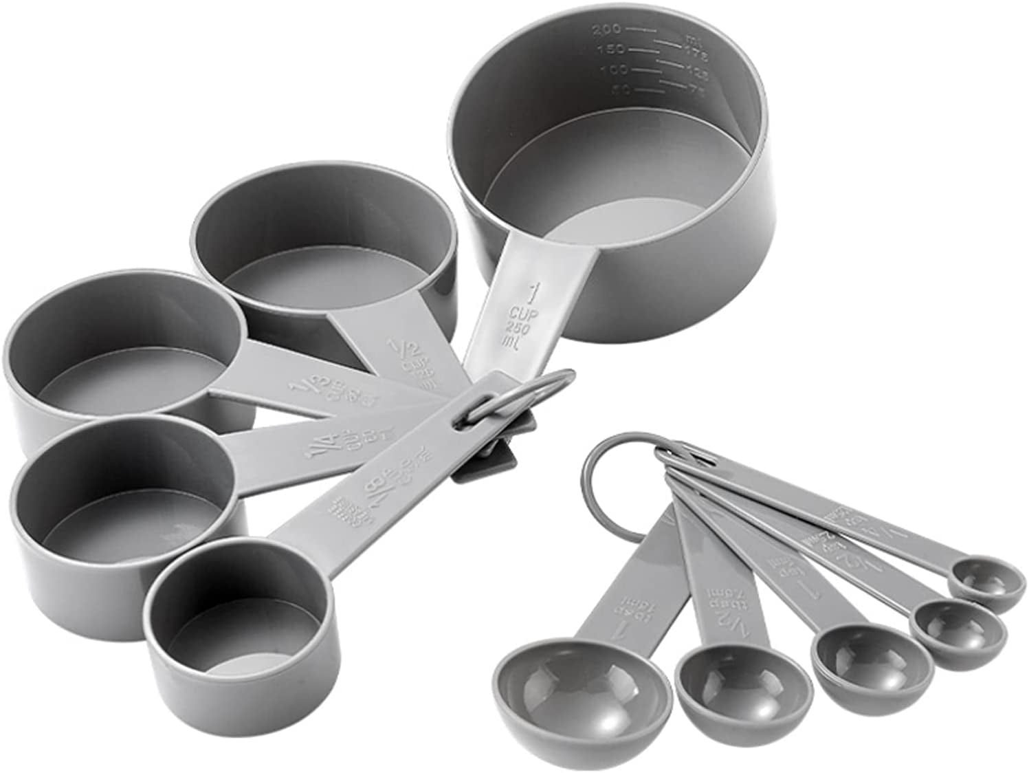 Baker's Secret Stainless Steel Measuring Spoon Set - Grey - 62 requests