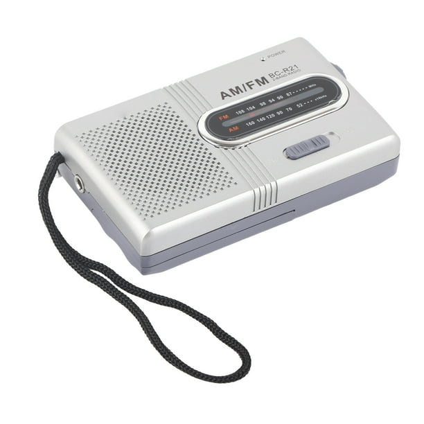 AM FM Mini Radio Con Antena Telescópica, Altavoz Incorporado, Batería De 3XAA De 3.5 Mm Alimentada Con 9.5x5.8x2cm 73g Para Acampar, Emergencias, Ancianos Y Niños