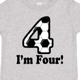 thumbnail image 4 of Inktastic 4 Year Old Soccer Party 4th Birthday Boys or Girls Toddler T-Shirt, 4 of 5