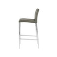 thumbnail image 3 of Tabouret de Comptoir Moderne Delta en Similicuir et Chrome - Qualité Commerciale, 3 of 5