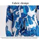 thumbnail image 5 of Mujer Elegante Casual Verano Primavera Botón Manga Larga Maxi Vestido Largo Cardigan Cubre Camisa Vestidos Florales, M-XXL, 5 of 5