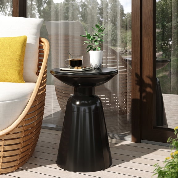 Modern Design Outdoor Table / For Balcony and Porch / No Assembly Needed