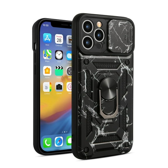 Shockproof Case For iPhone 13 in Black Hybrid Armor Cover