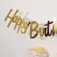 thumbnail image 3 of Happy Birthday Banner - Decorative Gold Siamese Banner - Birthday party decorations and decorations, 3 of 6