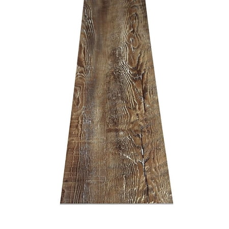 Cider House - Color Saddle Barnboard Luxury Vinyl Plank Sample - 6.93 in. x 8 in.