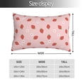 thumbnail image 2 of Fotbe Hand Drawn Strawberry Funda de Almohada Decorativa Estilo Occidental, Lujo en Algodón, Fundas para Almohadas King, Cojín Estampado para Decoración del Hogar-16"x24", 2 of 6