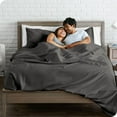 thumbnail image 5 of Flat Top Sheet Premium 1800 Ultra-Soft Microfiber Collection - Double Brushed, Hypoallergenic, Wrinkle Resistant, Easy Care (King - 2 Pack, Grey), 5 of 5