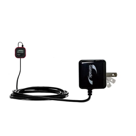 Gomadic Intelligent Compact AC Home Wall Charger suitable for the Golf Buddy VS4 - High output power with a convenient, foldable plug design - Uses Ti