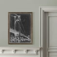 thumbnail image 4 of Suspension Bridge Blueprint I - Barnwood Framed - 18 x 24 - Walnut, 4 of 4