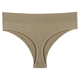 thumbnail image 7 of Fancifize Women's Breathable Seamless Thong Panties No Show Underwear Cotton Bikini Panties Low Rise Underwear Briefs,4 Pack,XXL,Multicolor2, 7 of 7