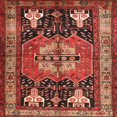 thumbnail image 1 of Ahgly Company Machine Washable Indoor Square Contemporary Rust Pink Area Rugs, 8' Square, 1 of 7
