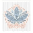 thumbnail image 2 of Ambesonne Lotus Shower Curtain, Flower Exotic Petals Print, 69"Wx70"L, Pale Azure, 2 of 4