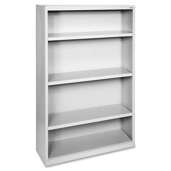 Lorell, LLR41286, Fortress Series Bookcases, 1 Each, Light Gray