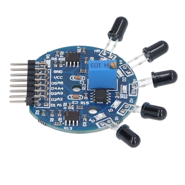 Placa de sensor de llama de 5 vías, módulo de sensor de extintor de incendios, sensor de llama analógico digital, durabilidad extendida