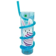 Way To Celebrate Easter Bunny Cup with Straw, Blue