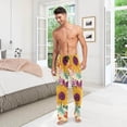 thumbnail image 7 of GZHJMY Thanksgiving Sunflower Pajama Pants For Men, Men's Separate Bottoms, Lounge Pants with Pockets, Christmas New Year Birthday Gifts, Medium, Christmas New Year Birthday Gifts, Medium, 7 of 7