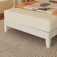 thumbnail image 5 of Ktaxon Twin Wooden Bed Frame, Platform Bed with Headboard & Slats Support, White, 5 of 9