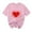 Pink, variant on Purcolt Valentines Day Shirts for Women Funny Love Heart Print Shirts Casual Round Neck Valentine Tunic Short Sleeve Tops