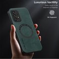 thumbnail image 3 of Allytechgroup Galaxy A33 5G Case, Magsafe Compatible Shockproof Vintage PU Leather Mangetic Back Cover Anti-Scratch Phone Case for Samsung Galaxy A33 5G, Green, 3 of 10