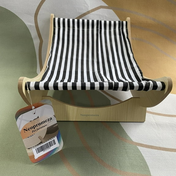 Neopromeza Pet furniture wooden adjustable cat hammock and dog bed are suitable for all seasons