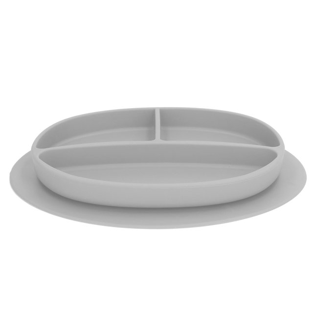 Plato de Succión para Bebé Libre de BPA Apto para Lavavajillas en Microondas Seguro para Evitar Resbalones Plato Dividido Portátil de Silicona para Niños Pequeños ANGGREK Otros
