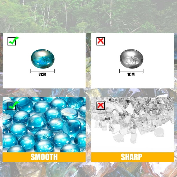 Glass Fireplace Rocks