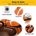 thumbnail image 3 of Elastic Fitted Round Tablecloth, Orange Geometric Waterproof Stretch Table Cover for 36"-44" Tables, Black White Striped Abstract Lines Art Washable Outdoor Tablecloths for Patio, Picnic, Camping, 3 of 9