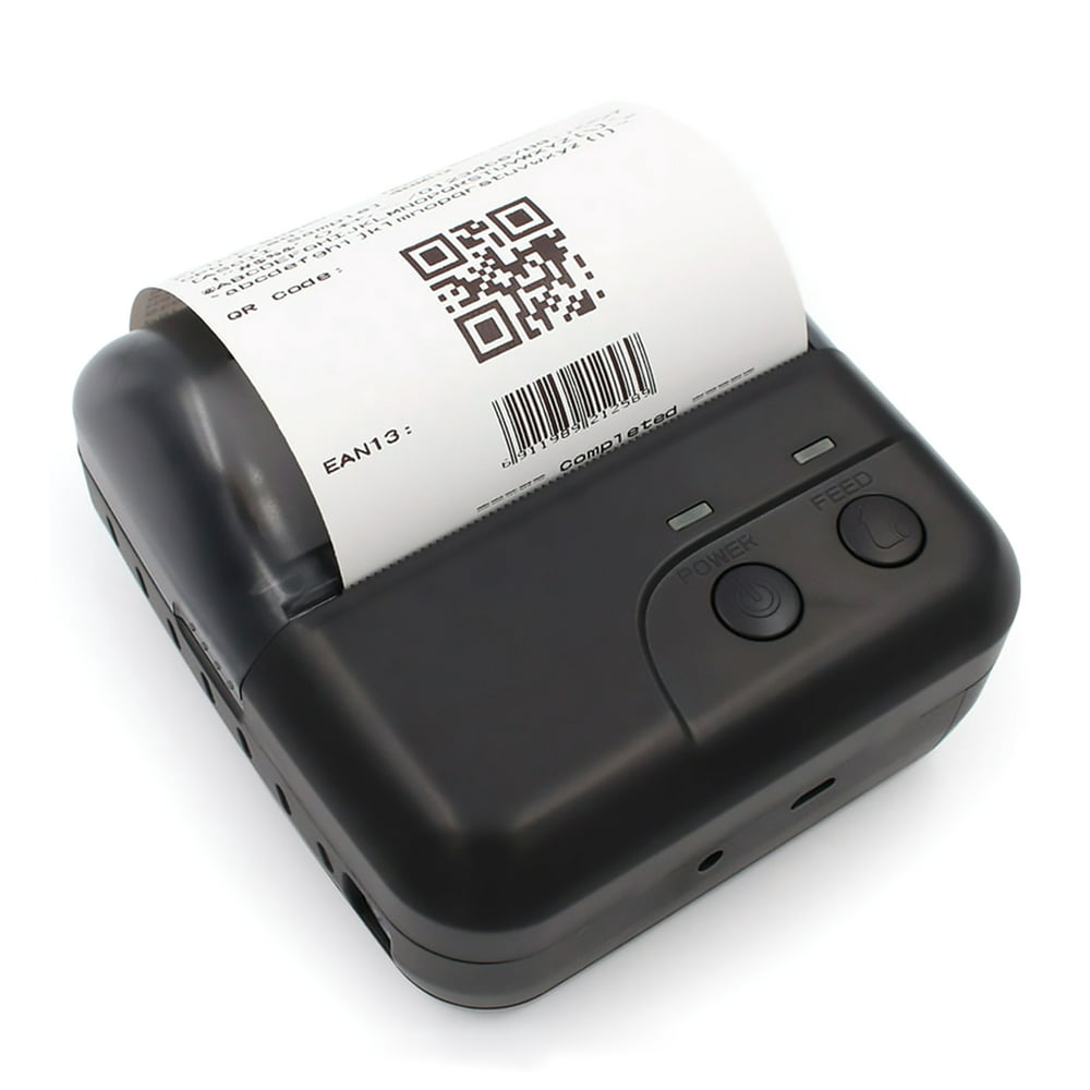 Aibecy 80mm Mini Portable Thermal Printer Wireless Receipt Printer USB ...