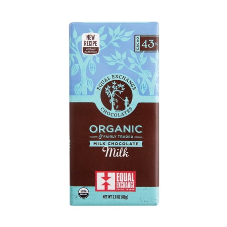 EQUAL EXCHANGE CHOCOLATES, MILK CHOCOLATE
