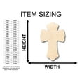 thumbnail image 2 of Unfinished Wood Cross Shape - Craft - up to 46" DIY 42" / 1", 2 of 3