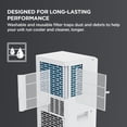 thumbnail image 4 of TCL 5,000 BTU 150 Sq ft Smart Portable Air Conditioner, Fan & Dehumidifier with Install Kit (White) - W5P93-5, 4 of 25
