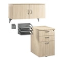 thumbnail image 1 of Office in an Hour Cubicle Storage Set in Natural Elm - Engineered Wood, 1 of 5