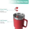thumbnail image 4 of Spill Stopper for YETI Straw Cup, 4 Sets Silicone Leak Stopper Compatible with YETI Tumbler, Leak Proof Kit of YETI Mug Accessories Including 4 Straw Cover, 4 Leak Proof Stopper (Red 4PCS), 4 of 7